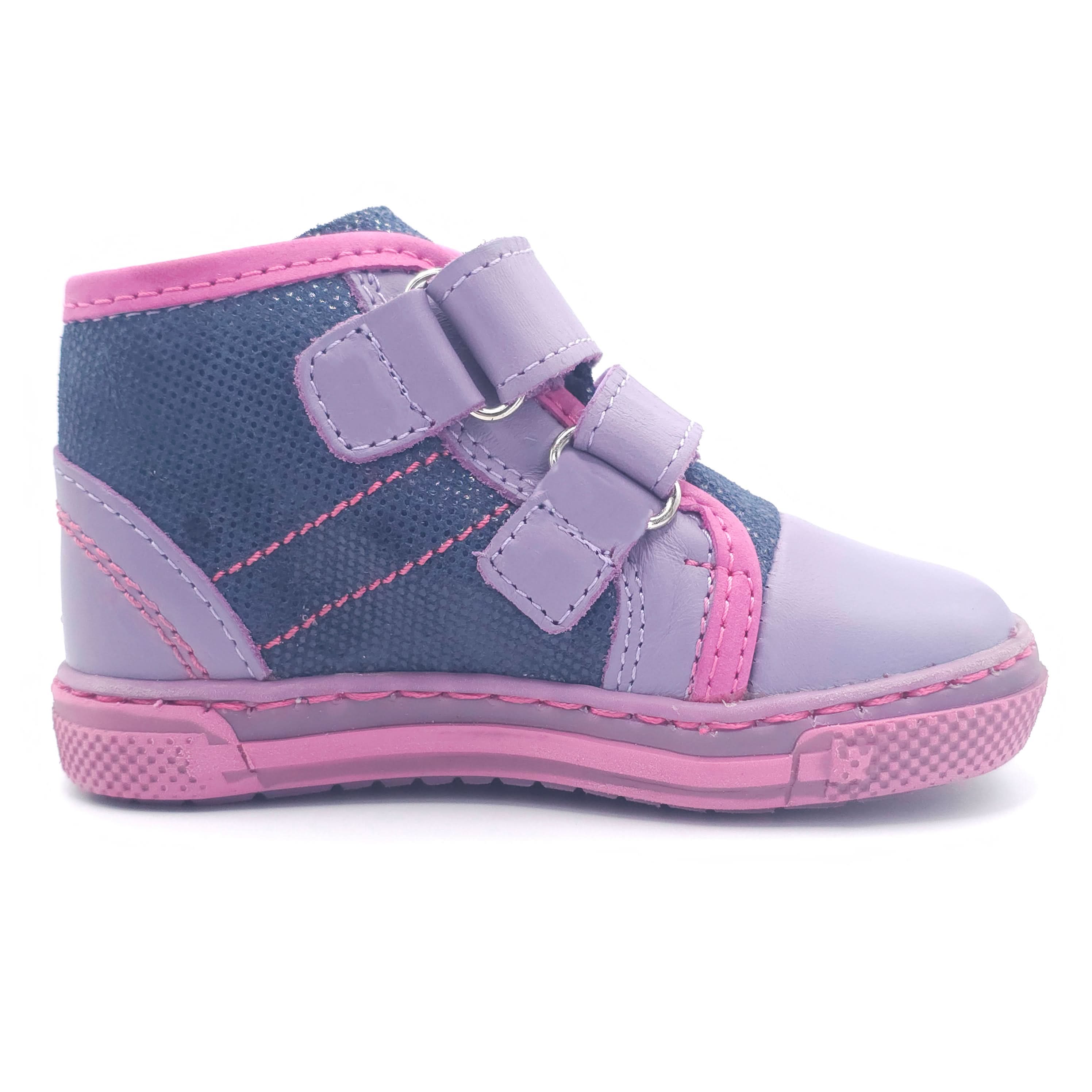 Girls Double Velcro Shoe In Purple - Cover Baby LLC