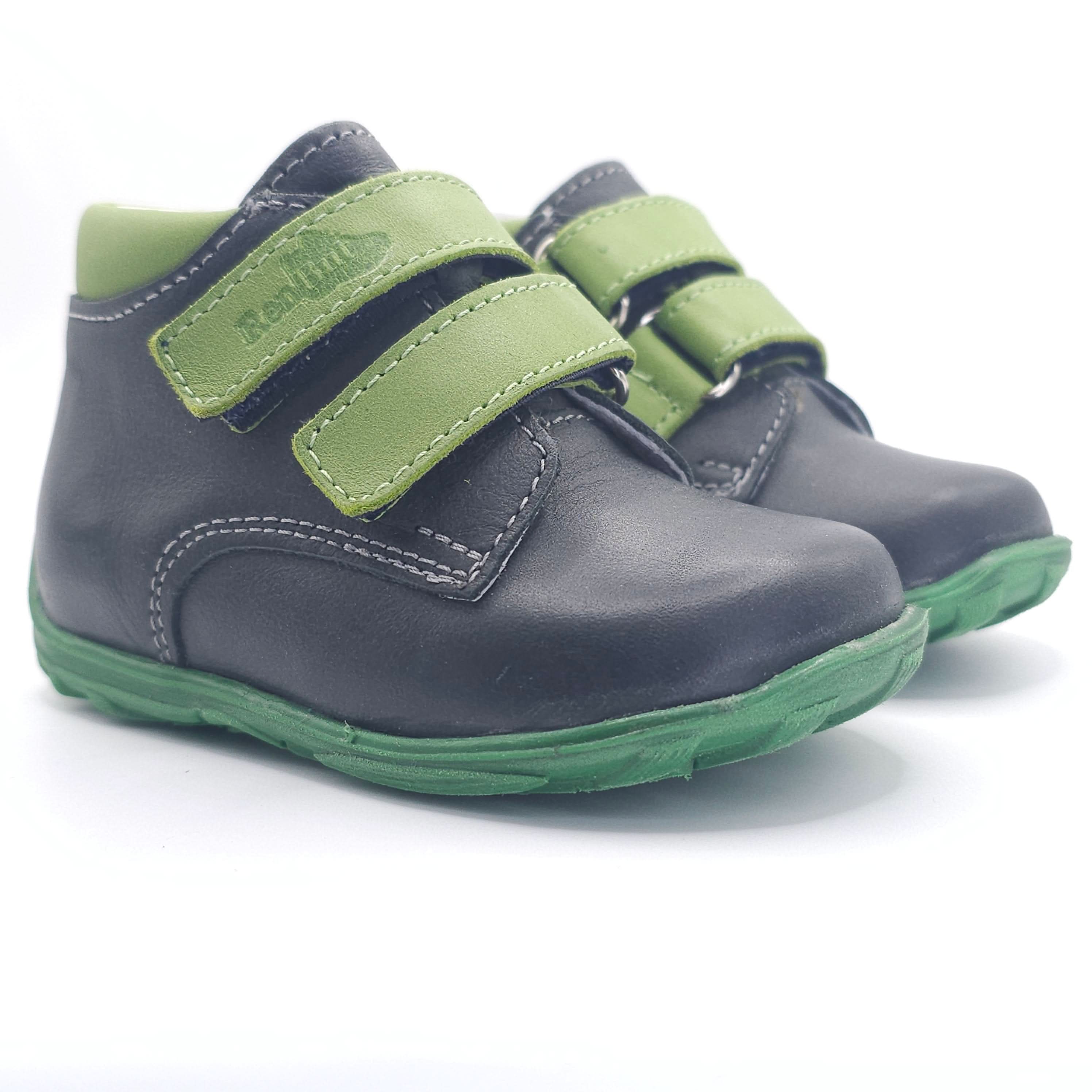 Boys Double Velcro Shoe In Green - Cover Baby LLC