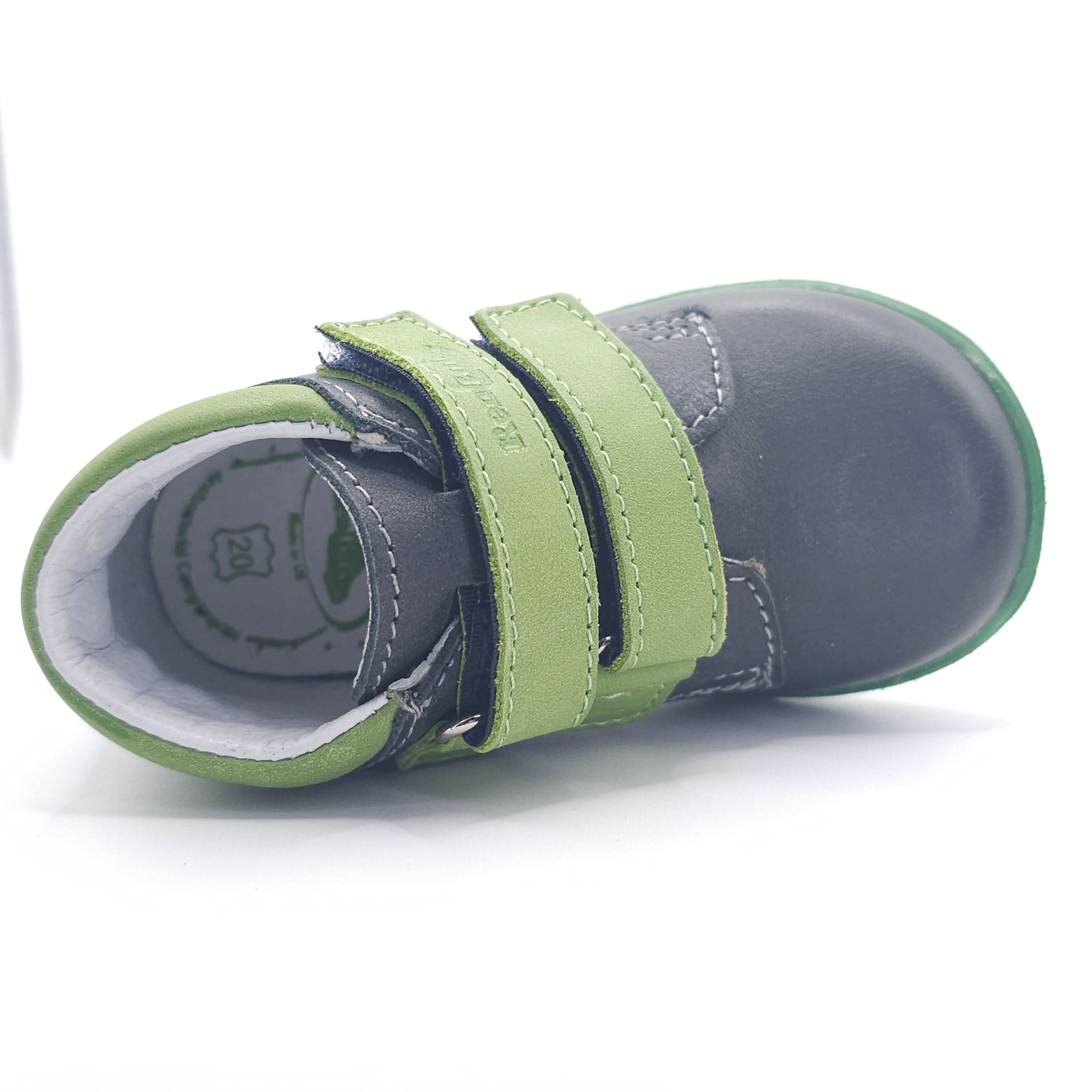 Boys Double Velcro Shoe In Green - Cover Baby LLC