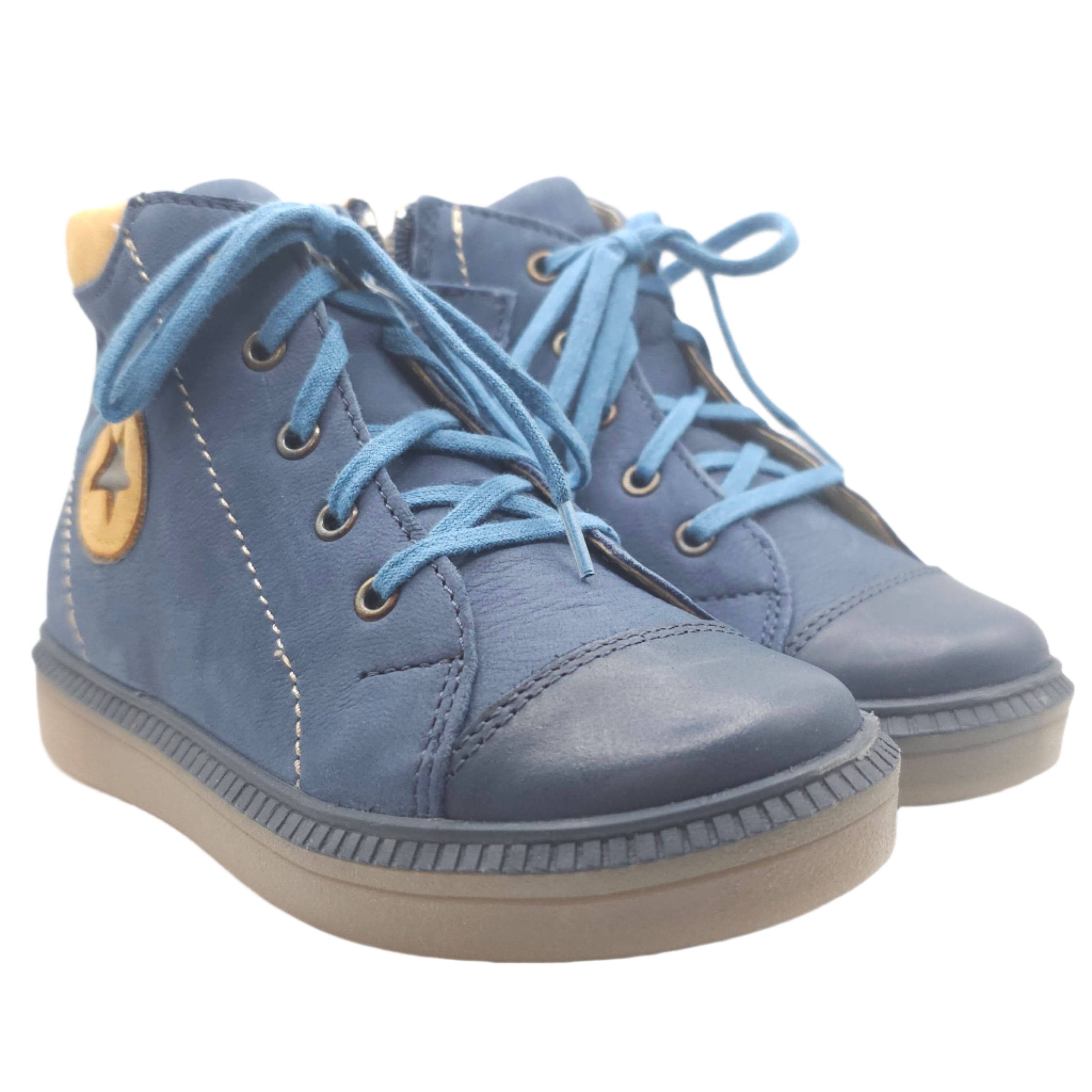 Boys Blue Navy Star Shoe - Cover Baby LLC