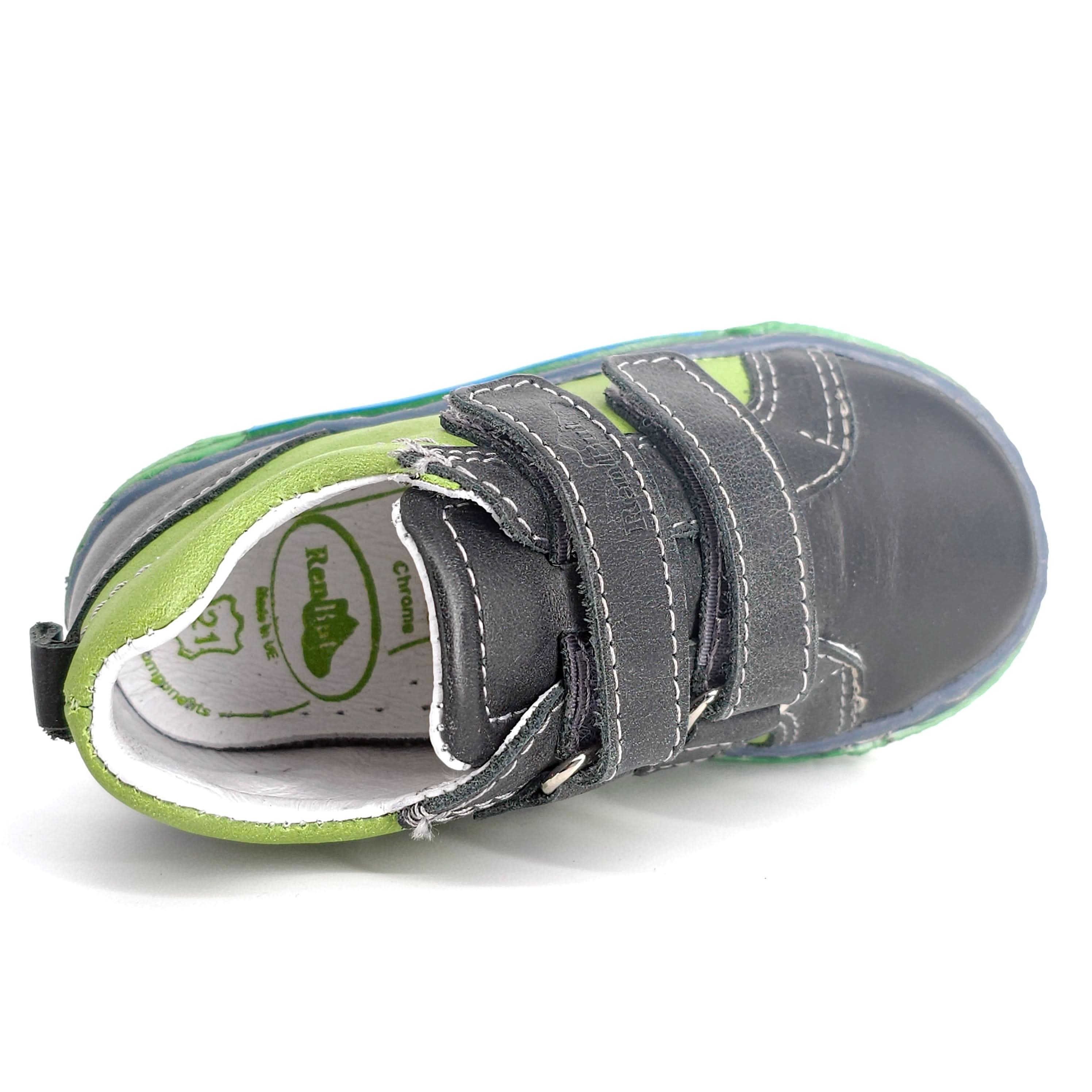 Boys Double Velcro Shoe In Light Green - Cover Baby LLC
