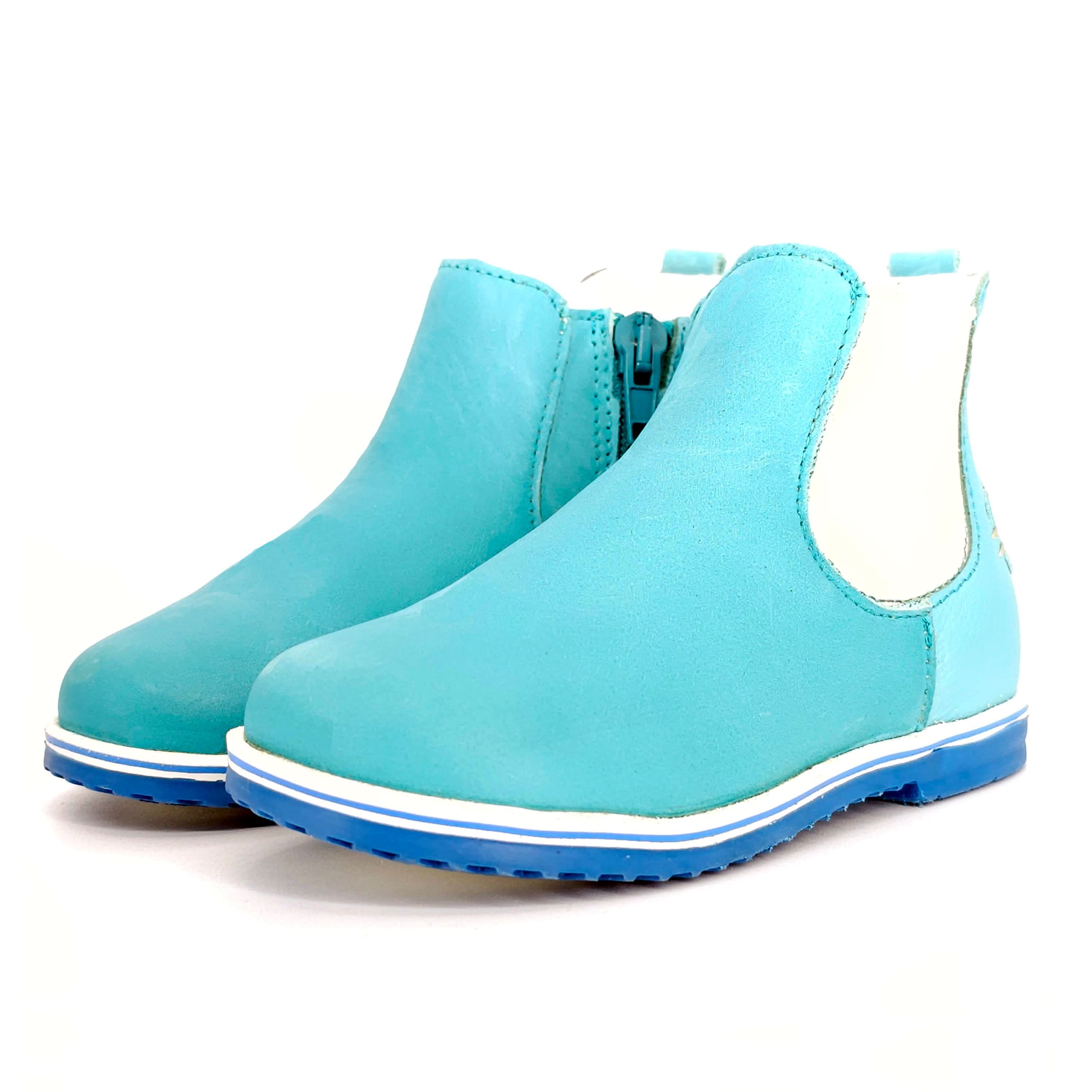 Girls Turquoise Chelsea Bootie - Cover Baby LLC