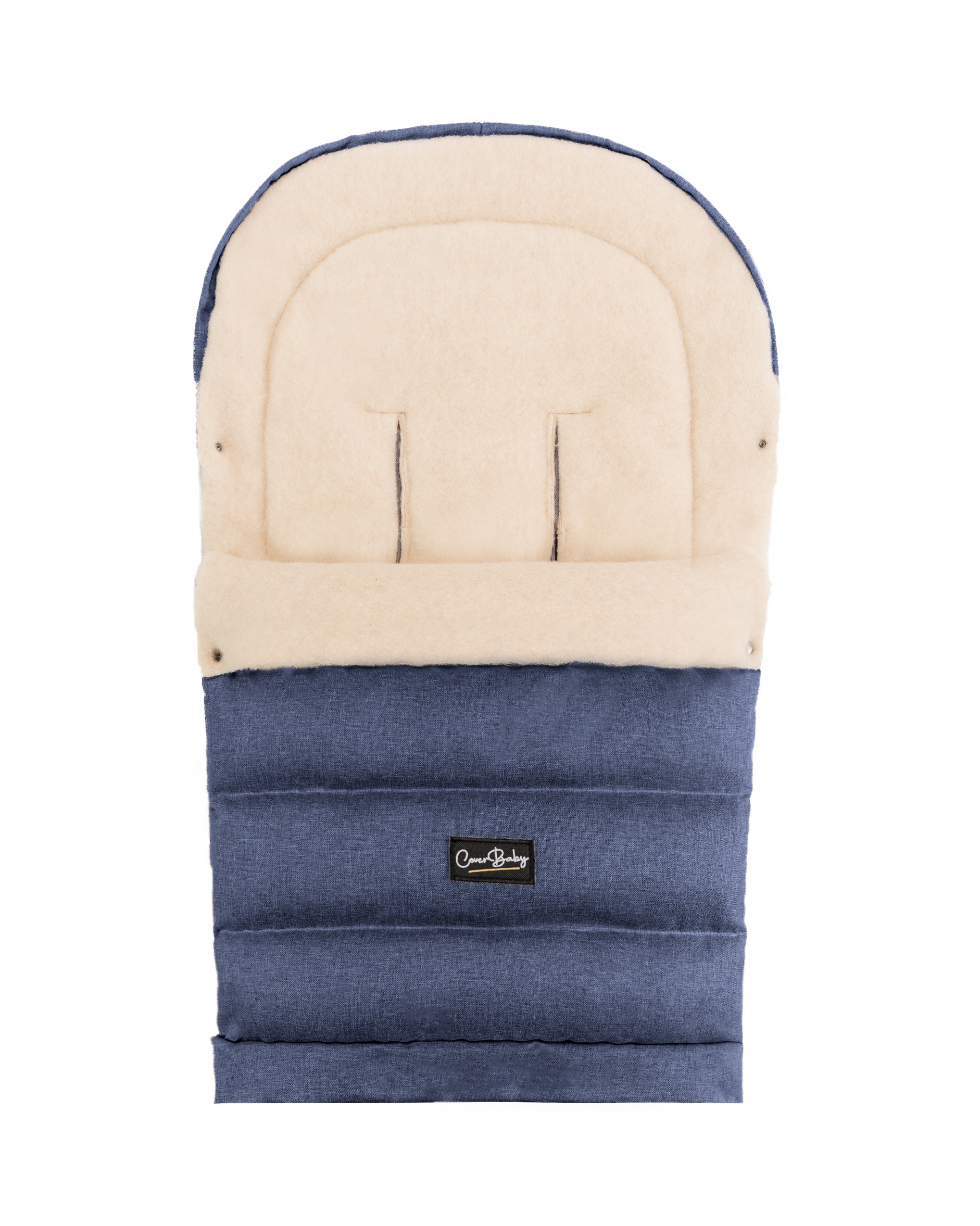 Navy Arctic Organic Wool Adjustable Footmuff - Cover Baby LLC