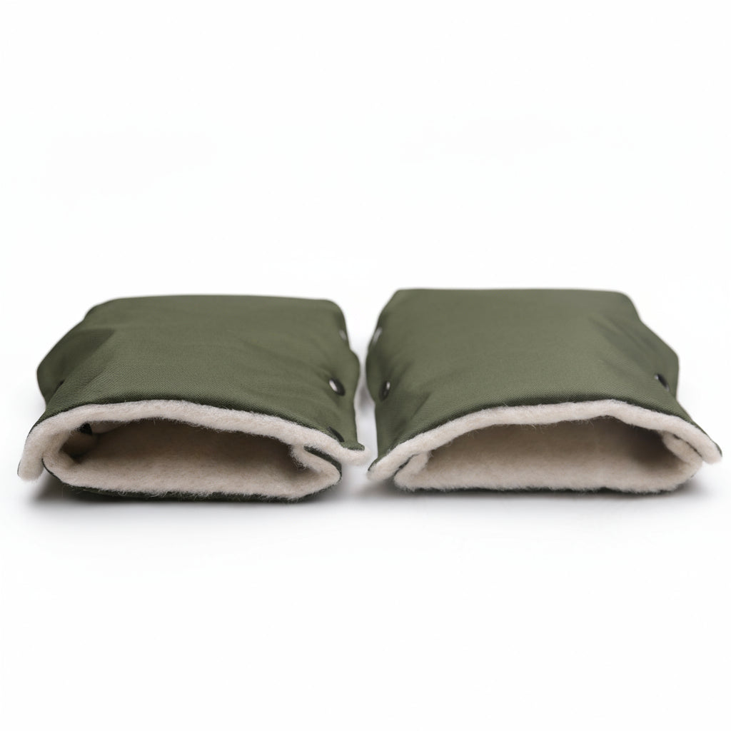 Olive Organic Wool Handmuff Gloves - Cover Baby LLC