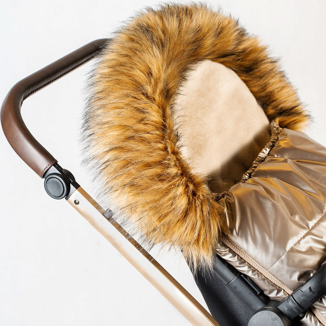 Pastel Gold Organic Premium Wool Adjustable Footmuff - Cover Baby LLC