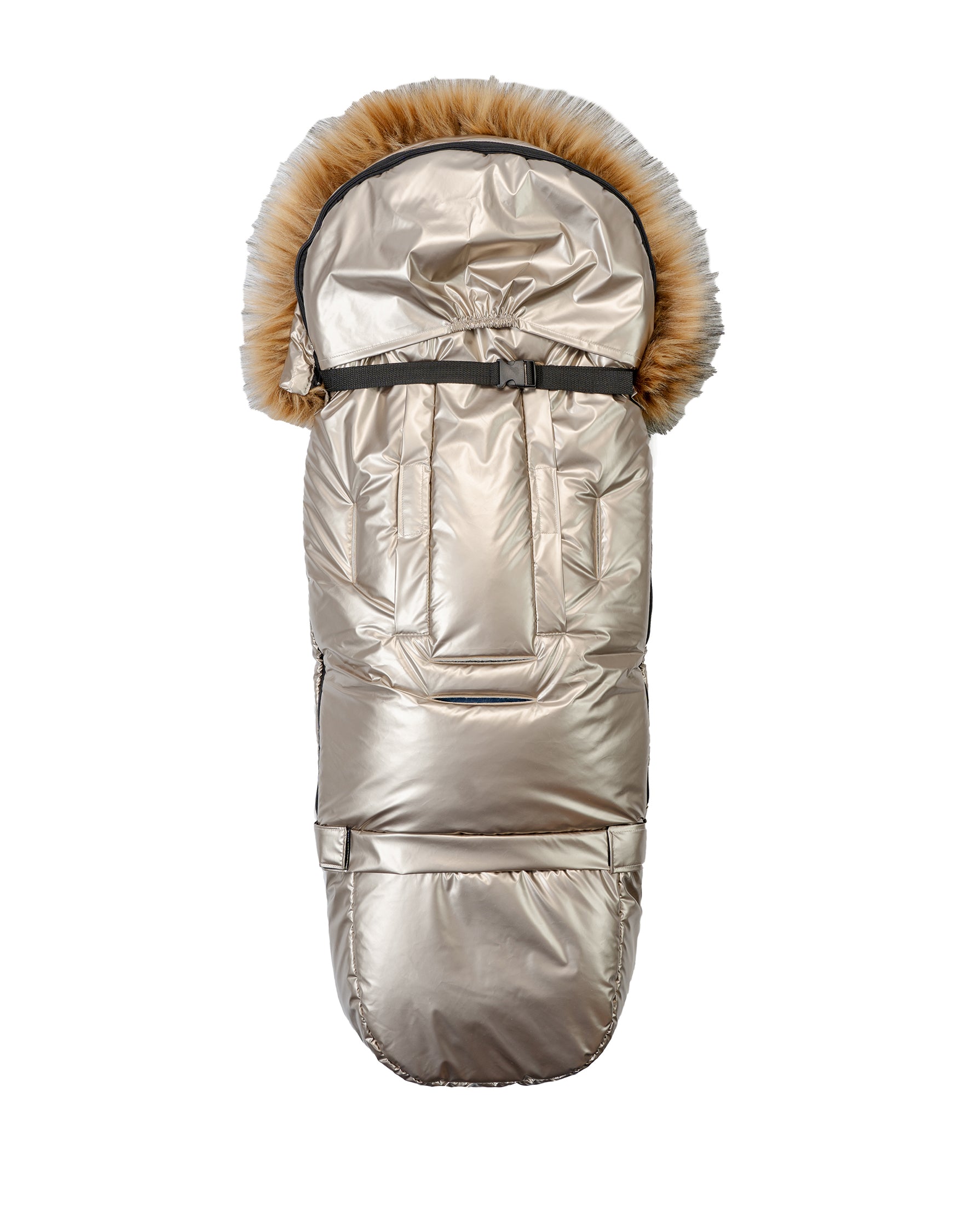 Pastel Gold Organic Premium Beige Wool Adjustable Footmuff - Cover Baby LLC
