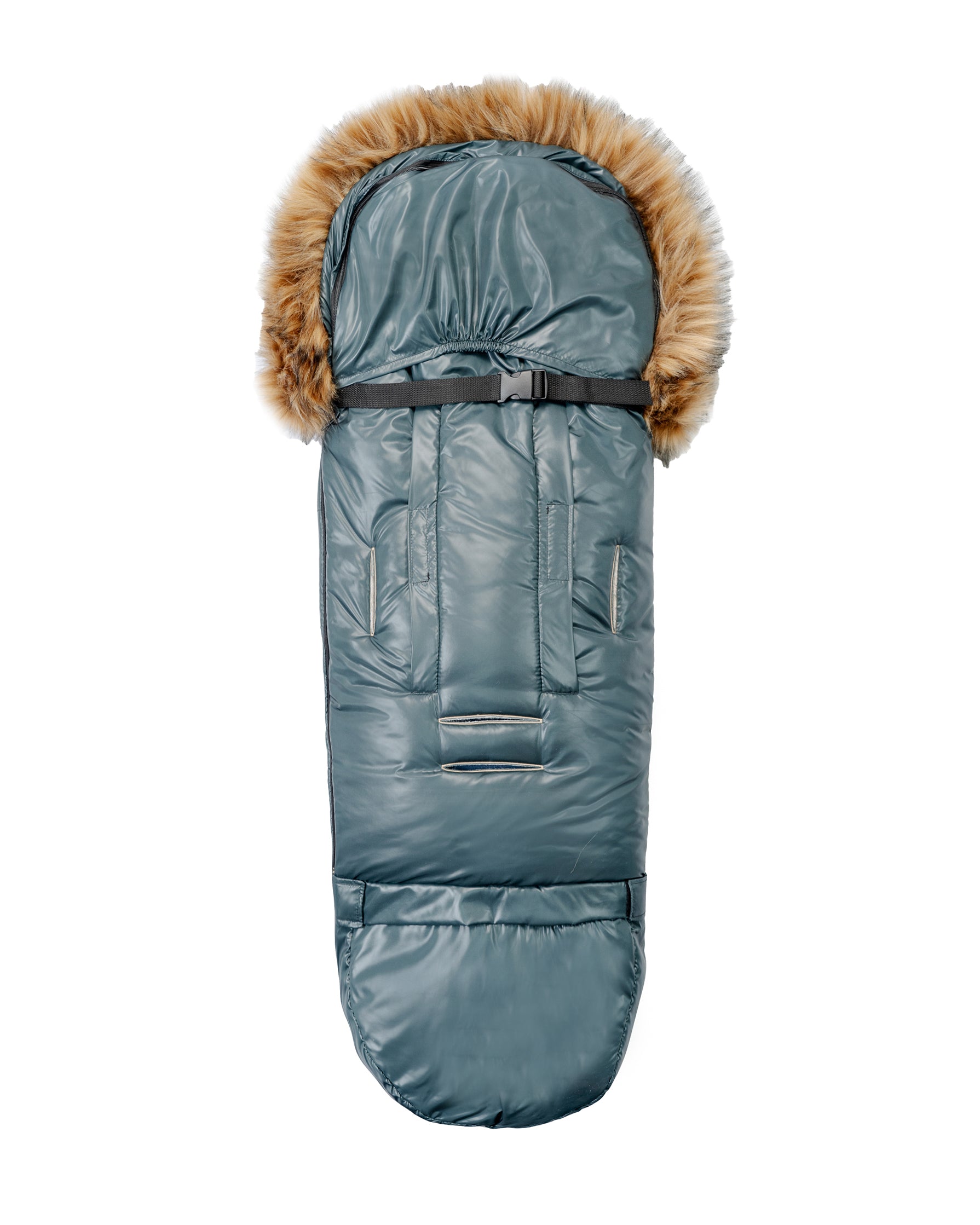Pastel Hunter Green Organic Premium Wool Adjustable Footmuff - Cover Baby LLC