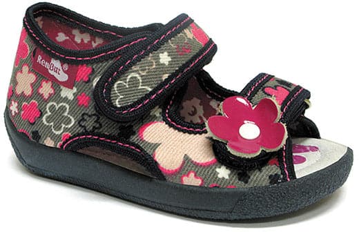 Girls Canvas Shoe Open Flower Power - Cover Baby LLC