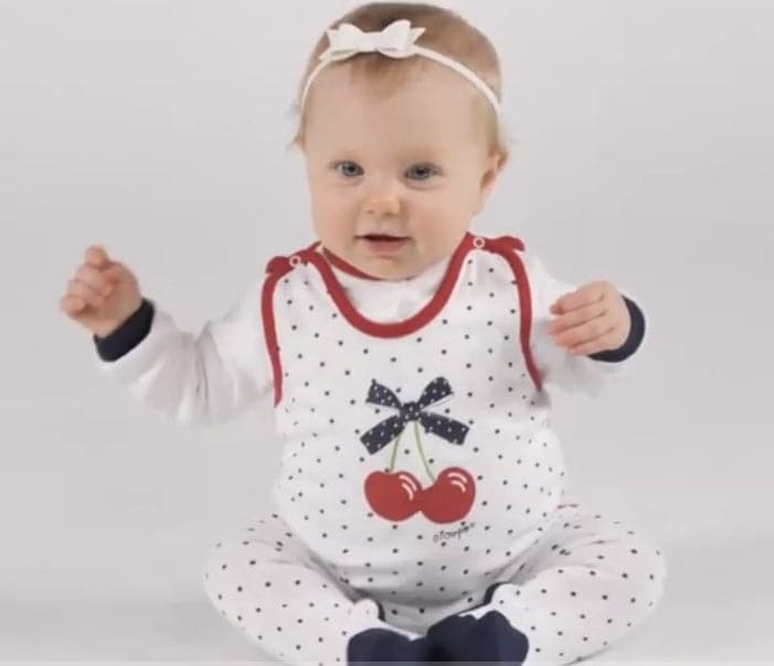 Girls Bodysuit Cherry Footed Sleeveless Snap - Cover Baby LLC