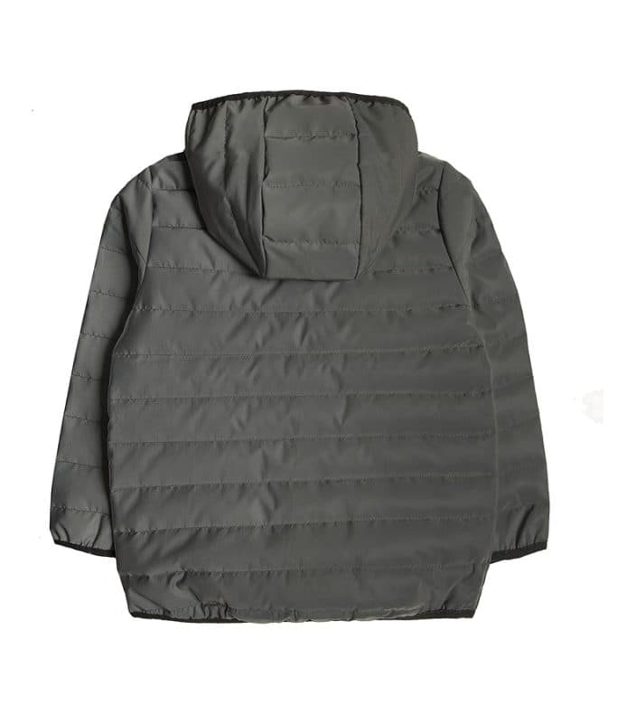 Boys Jacket Gray Reflective Puffer - Cover Baby LLC