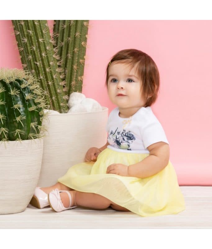 Tulle Body Yellow Dress - Cover Baby LLC