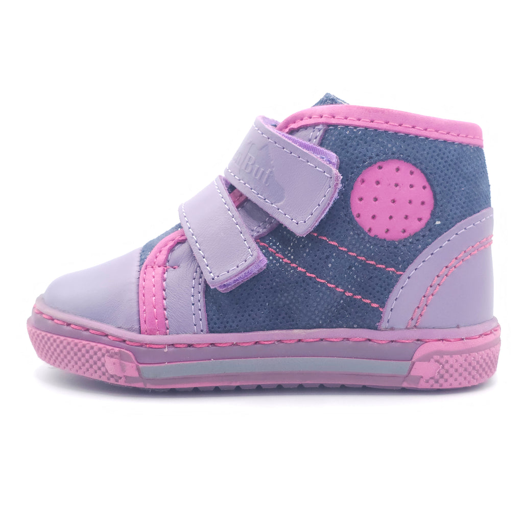 Girls Double Velcro Shoe In Purple - Cover Baby LLC