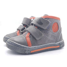Boys High Double Velcro Shoe In Gray - Cover Baby LLC