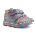 Boys High Double Velcro Shoe In Gray - Cover Baby LLC