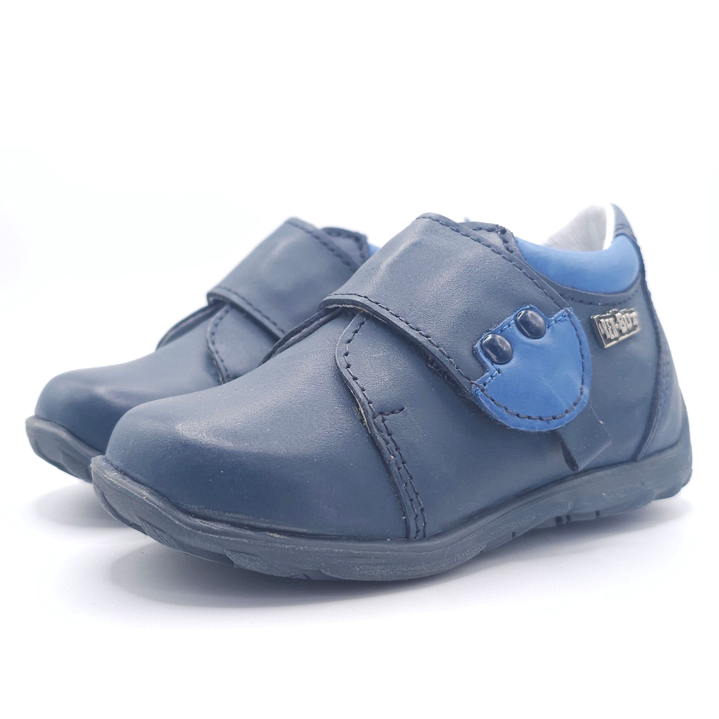 Boys Velcro Shoe In Blue Navy - Cover Baby LLC