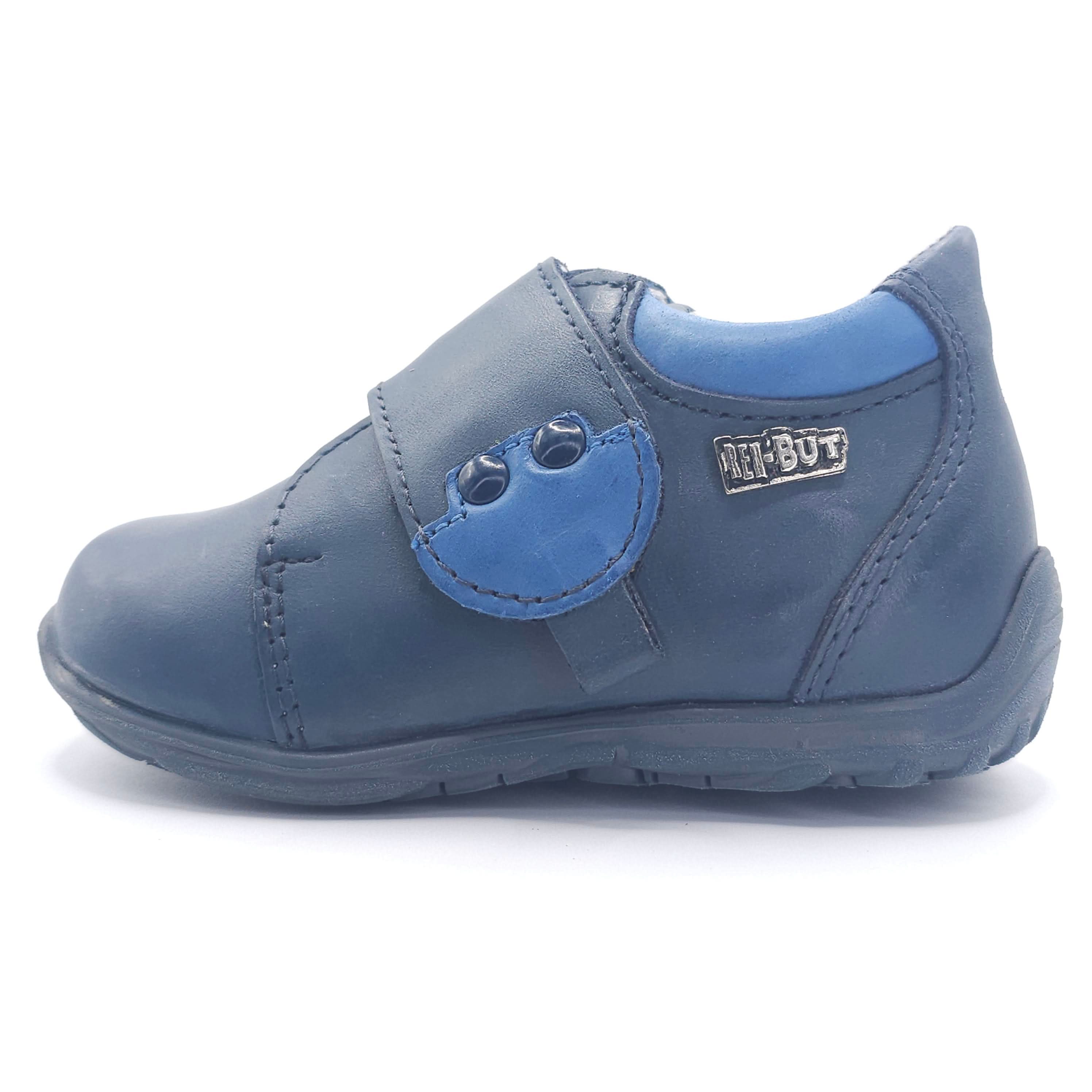 Boys Velcro Shoe In Blue Navy - Cover Baby LLC