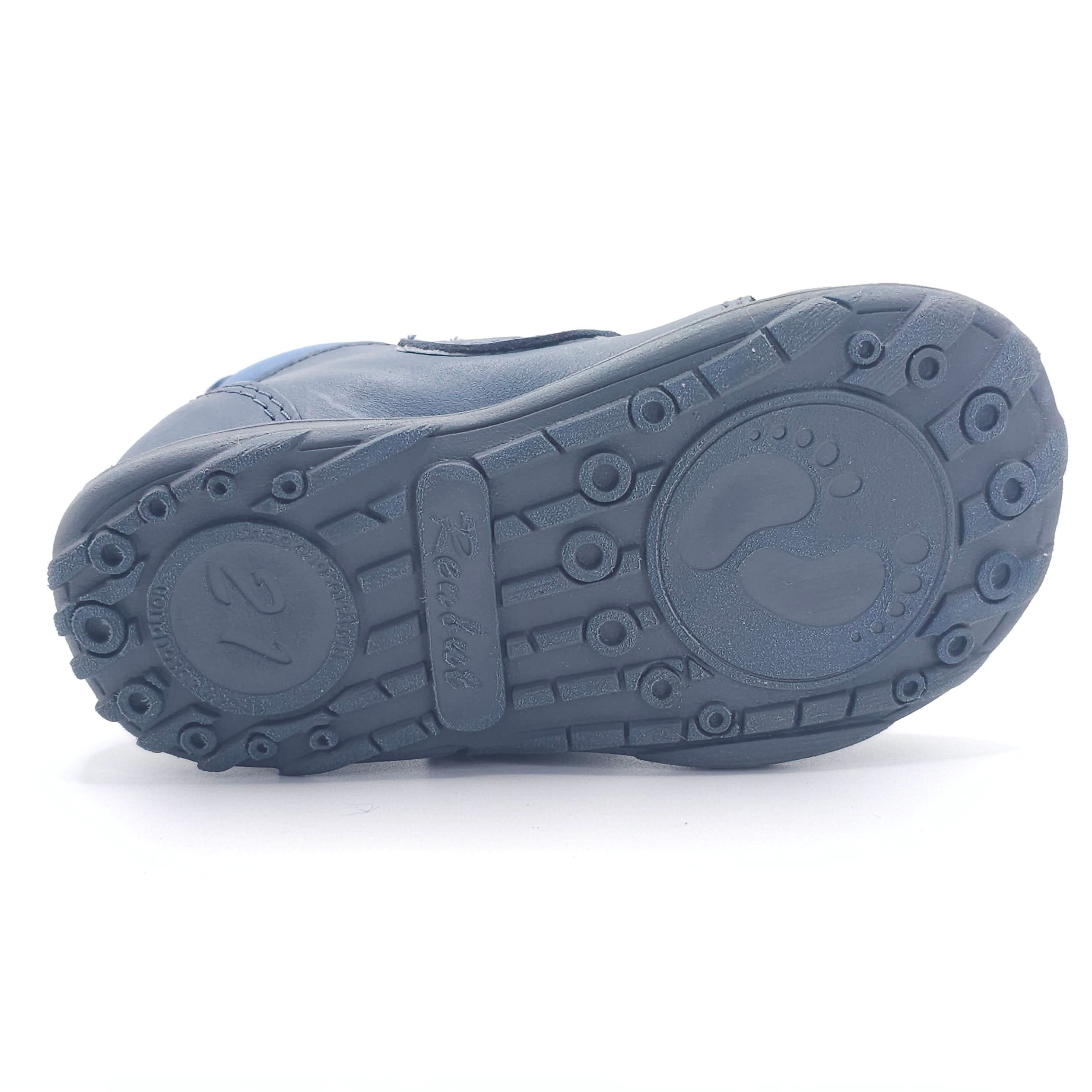 Boys Velcro Shoe In Blue Navy - Cover Baby LLC