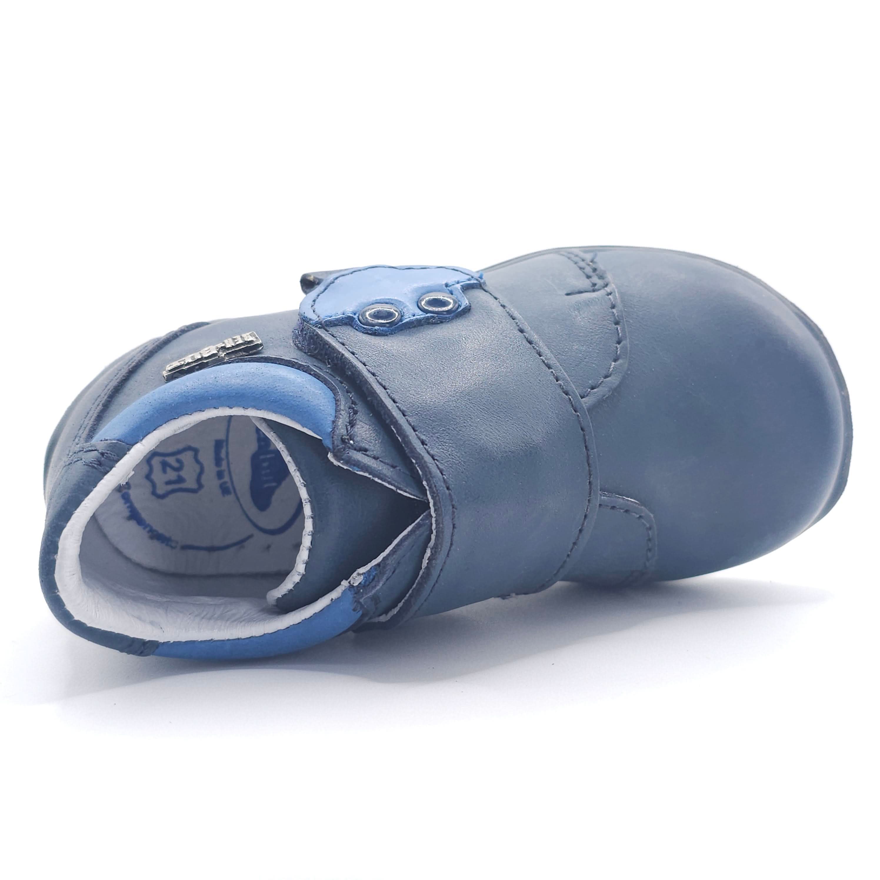 Boys Velcro Shoe In Blue Navy - Cover Baby LLC