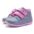 Girls Double Velcro Shoe In Ash Gray - Cover Baby LLC