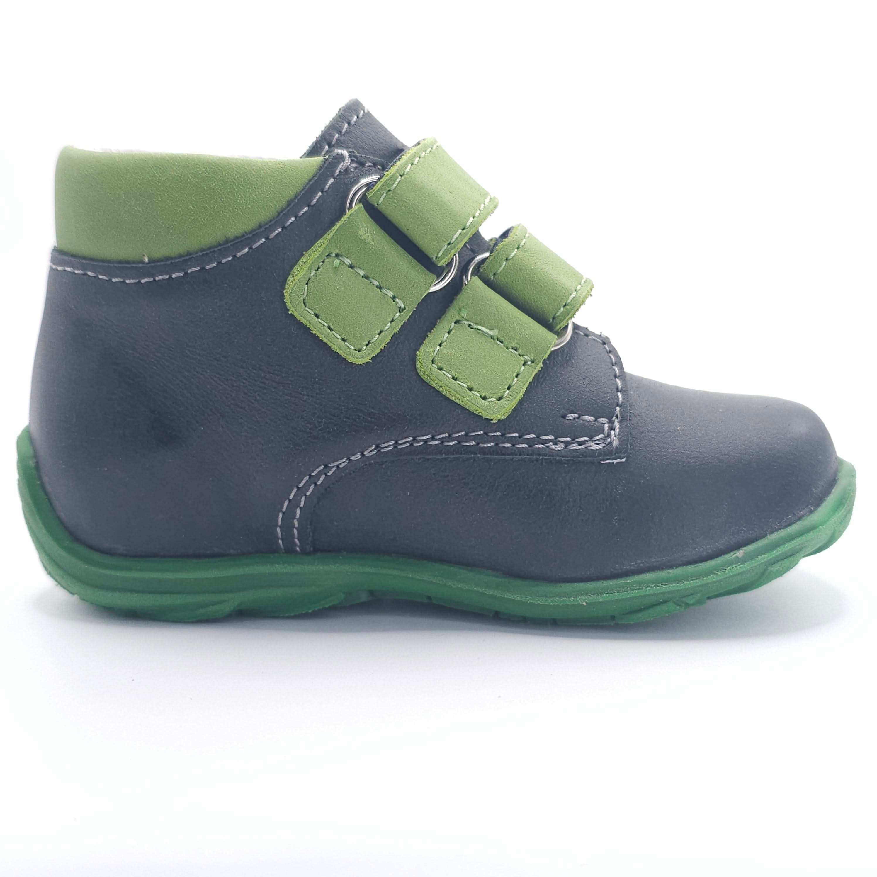 Boys Double Velcro Shoe In Green - Cover Baby LLC