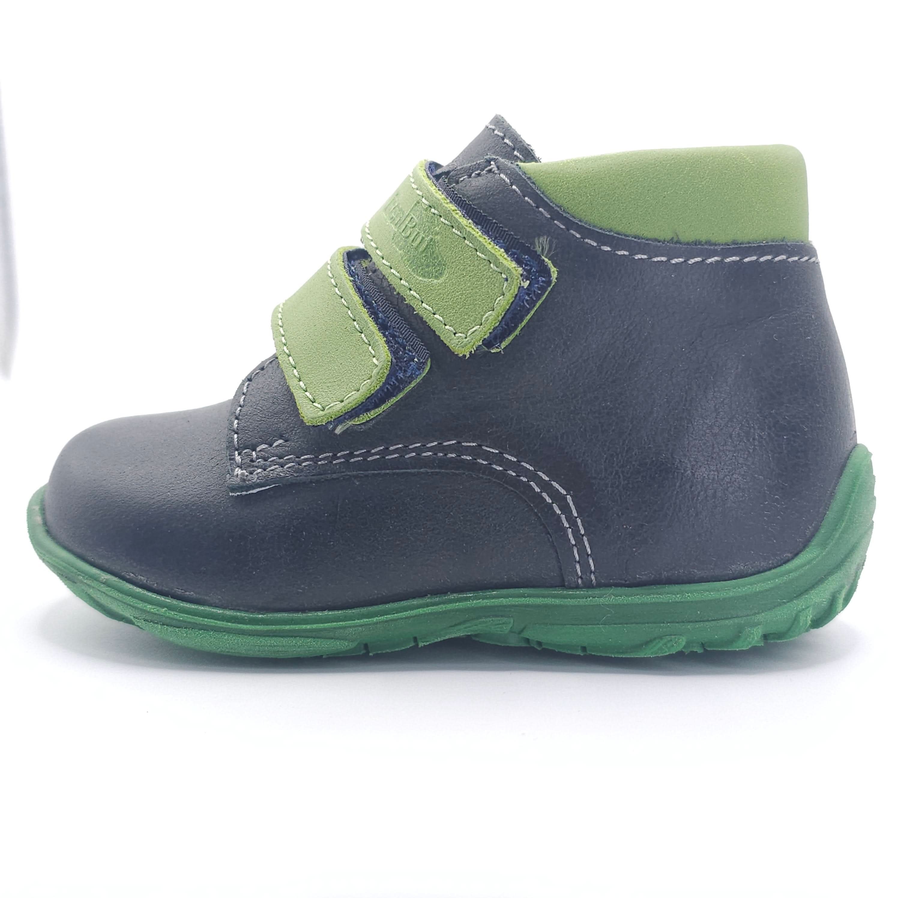Boys Double Velcro Shoe In Green - Cover Baby LLC