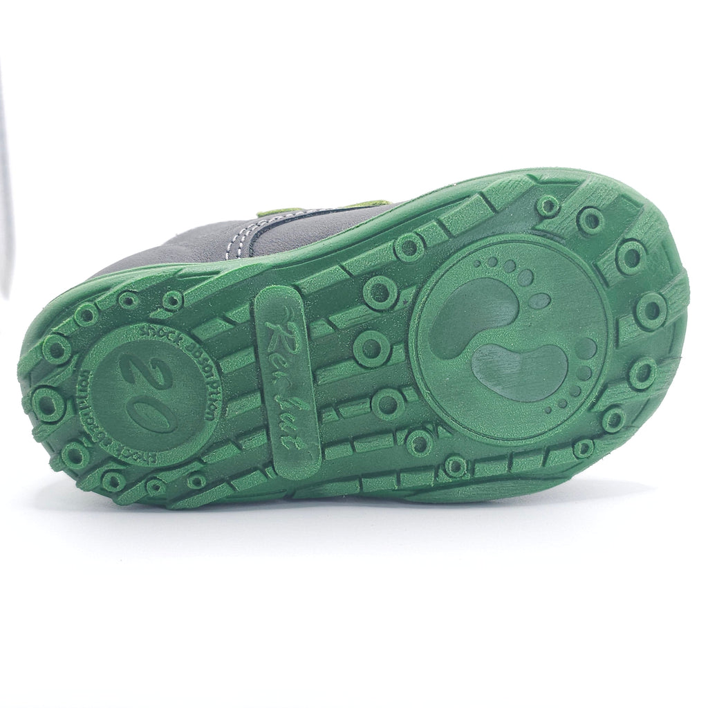 Boys Double Velcro Shoe In Green - Cover Baby LLC