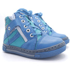 Boys High Zip Shoe In Blue - Cover Baby LLC
