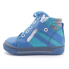Boys High Zip Shoe In Blue - Cover Baby LLC