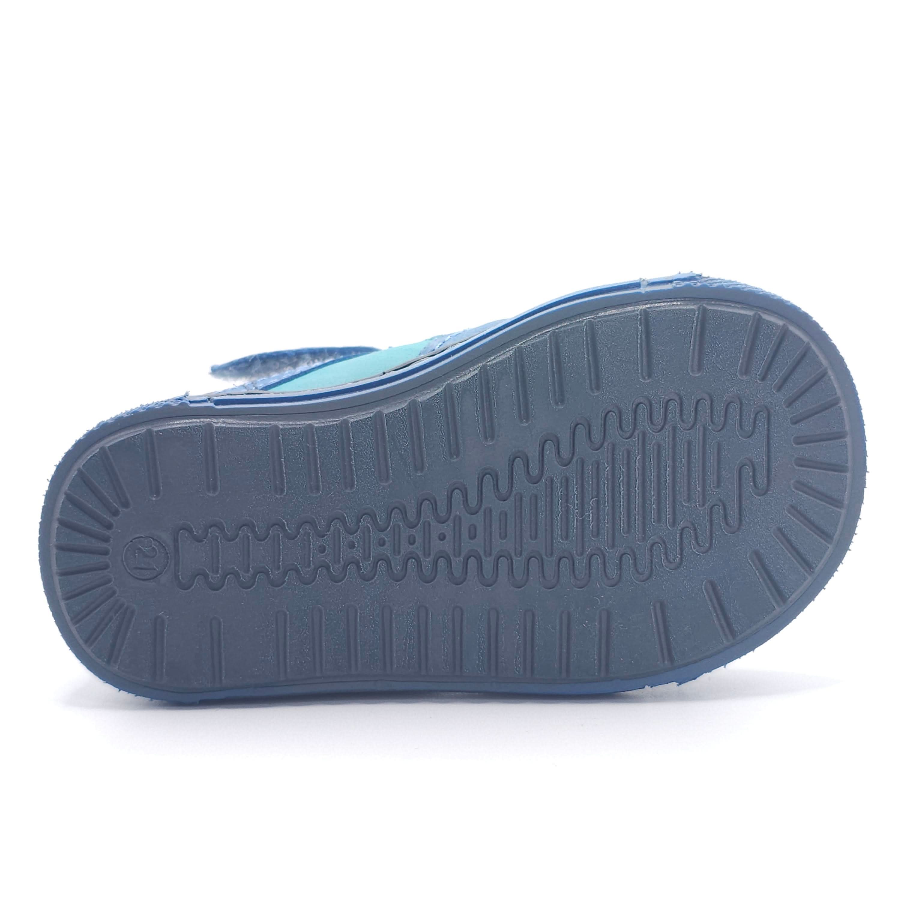 Boys High Zip Shoe In Blue - Cover Baby LLC