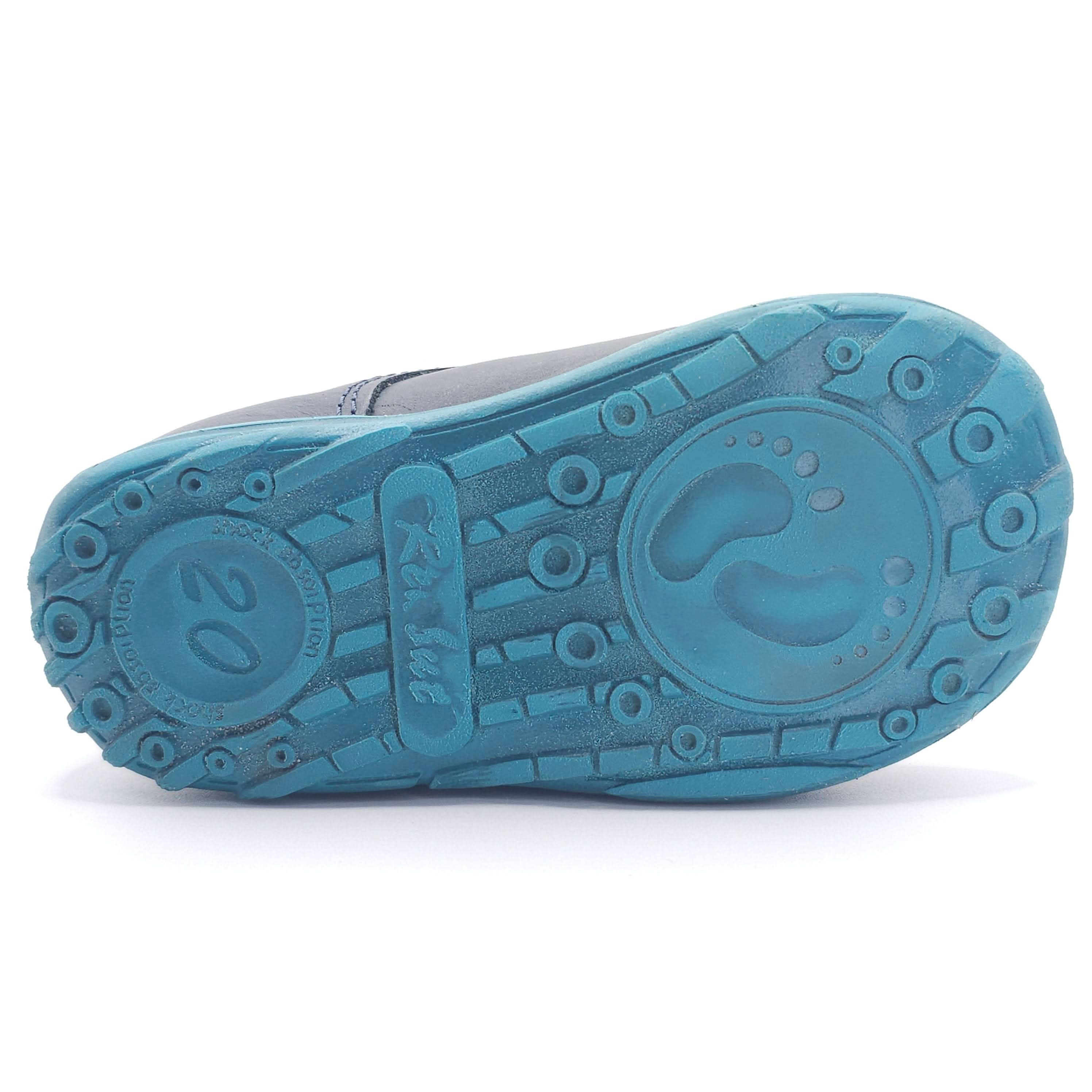 Boys Double Velcro Shoe In Blue and Black - Cover Baby LLC