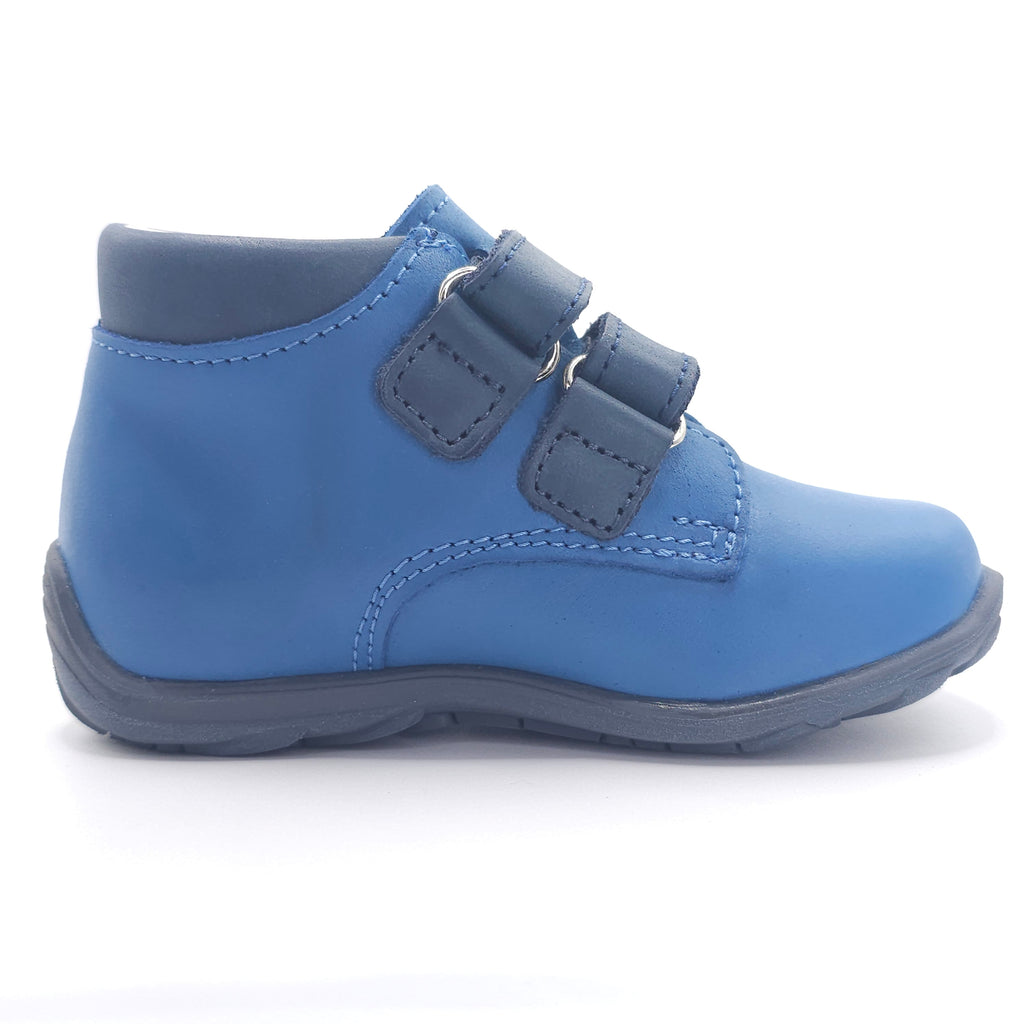 Boys Double Velcro Shoe In Blue - Cover Baby LLC