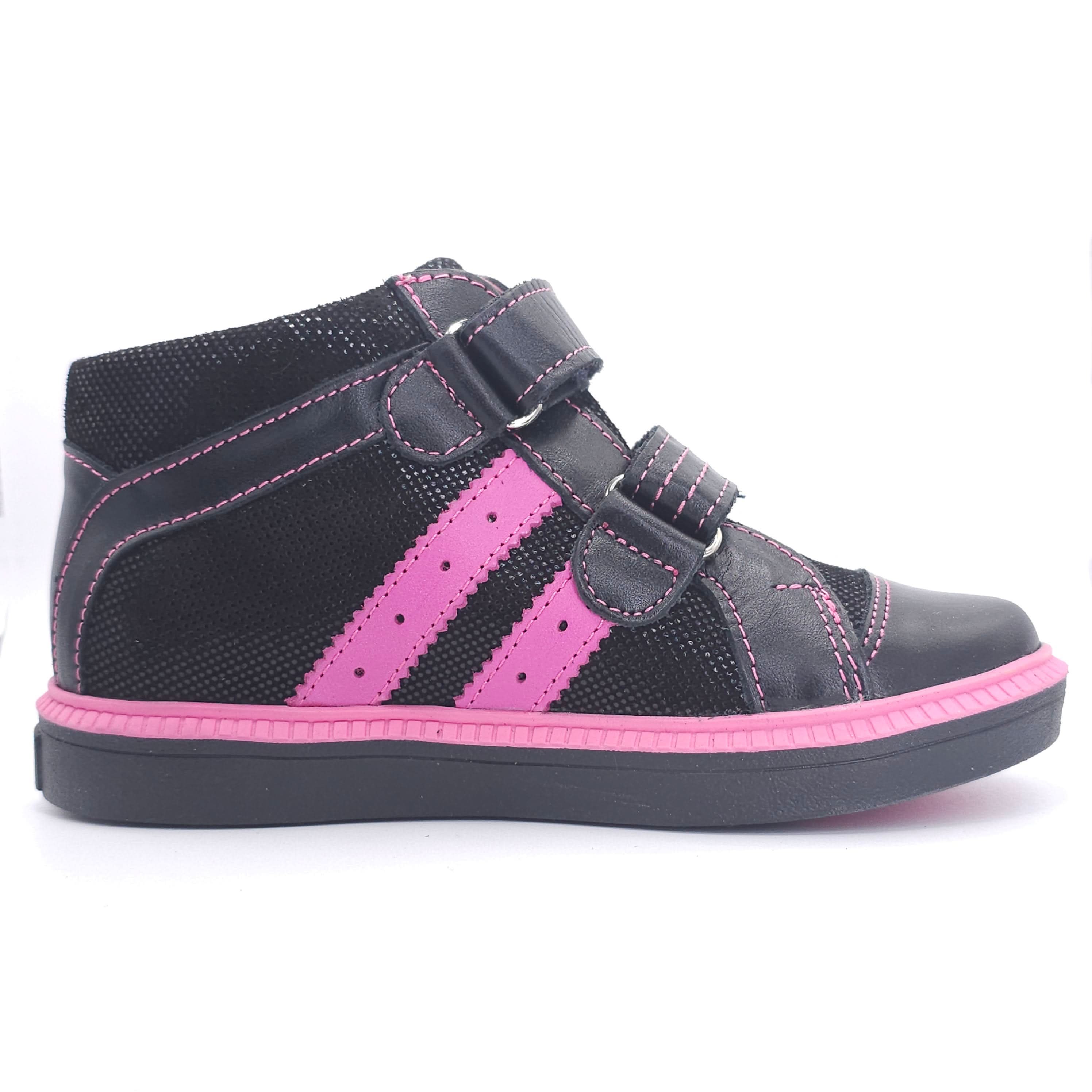 Girls Led Shoe In Black and Pink - Cover Baby LLC