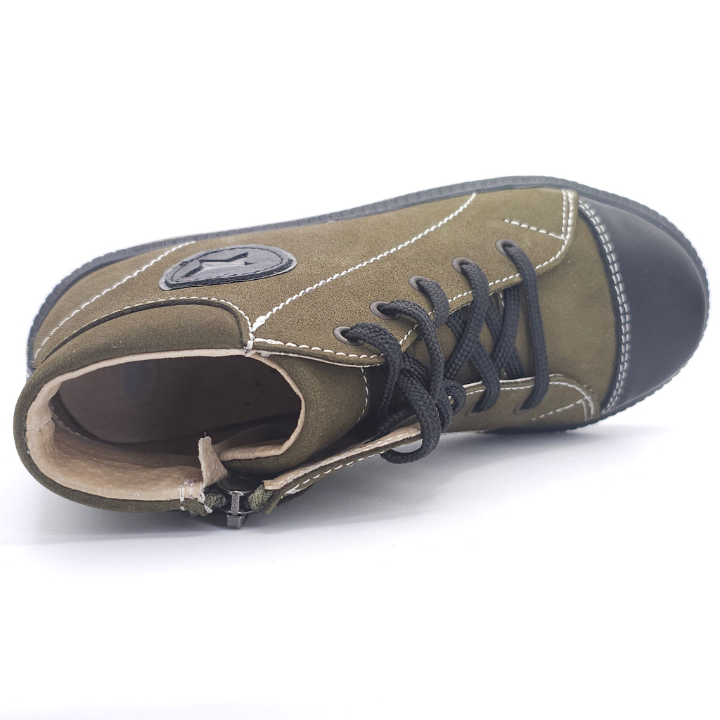 Boys Star Shoe In Olive - Cover Baby LLC