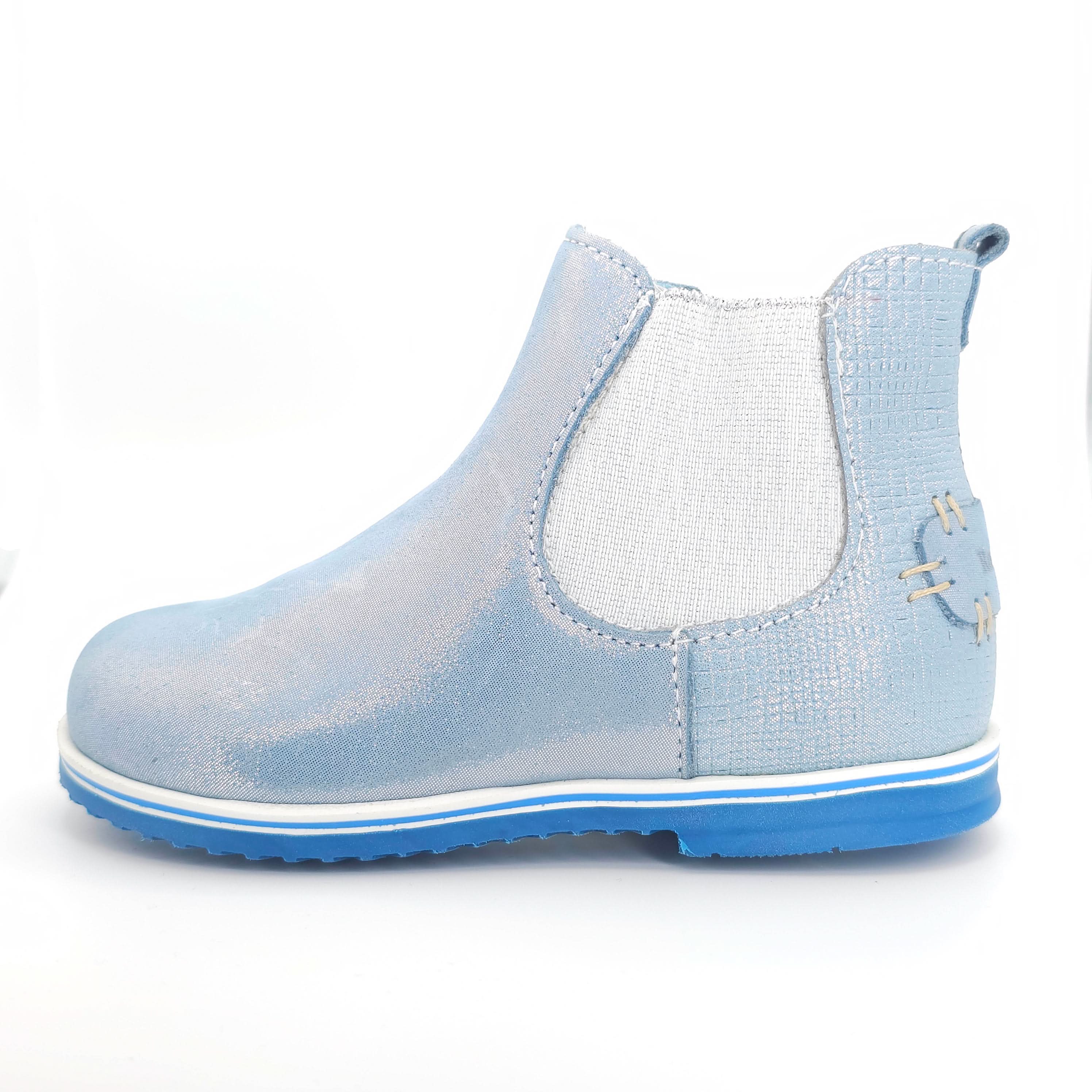 Girls Blue Pearl Chelsea Bootie - Cover Baby LLC