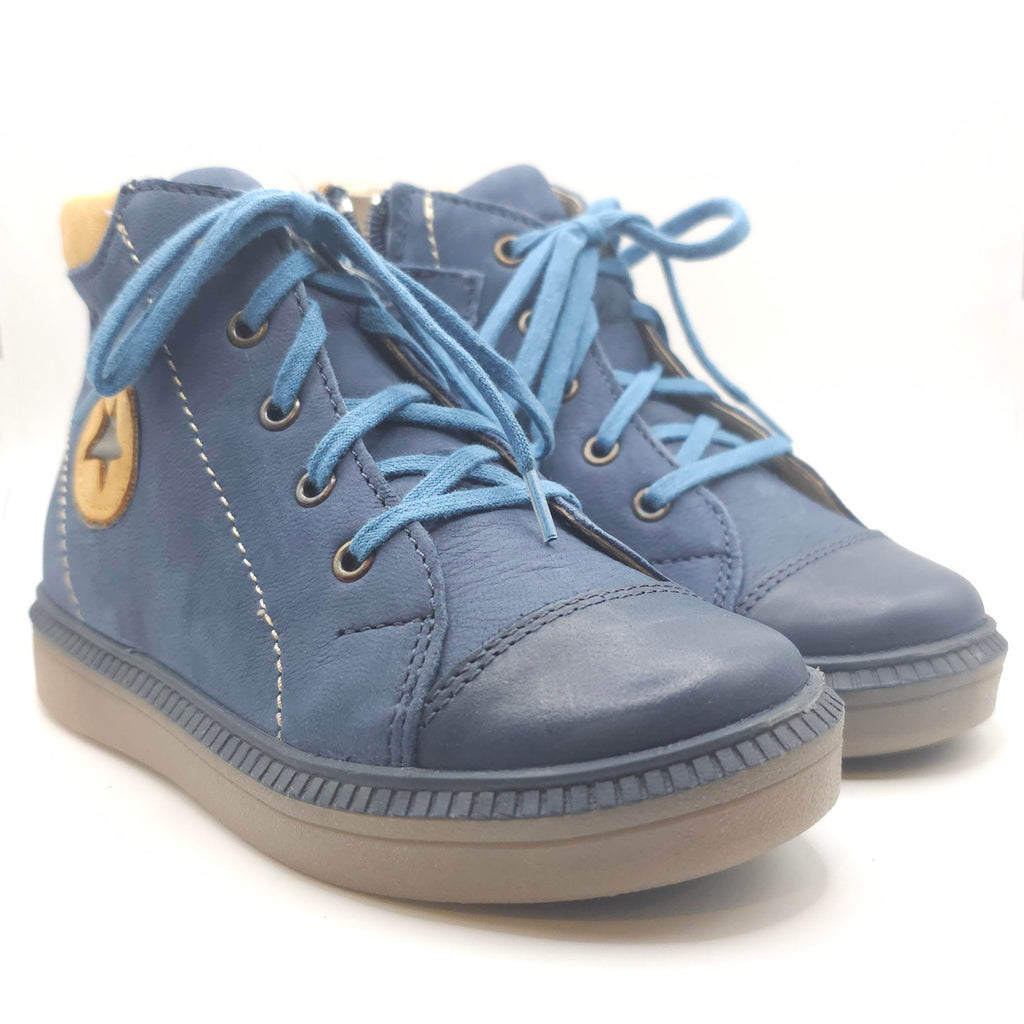 Boys Blue Navy Star Shoe - Cover Baby LLC