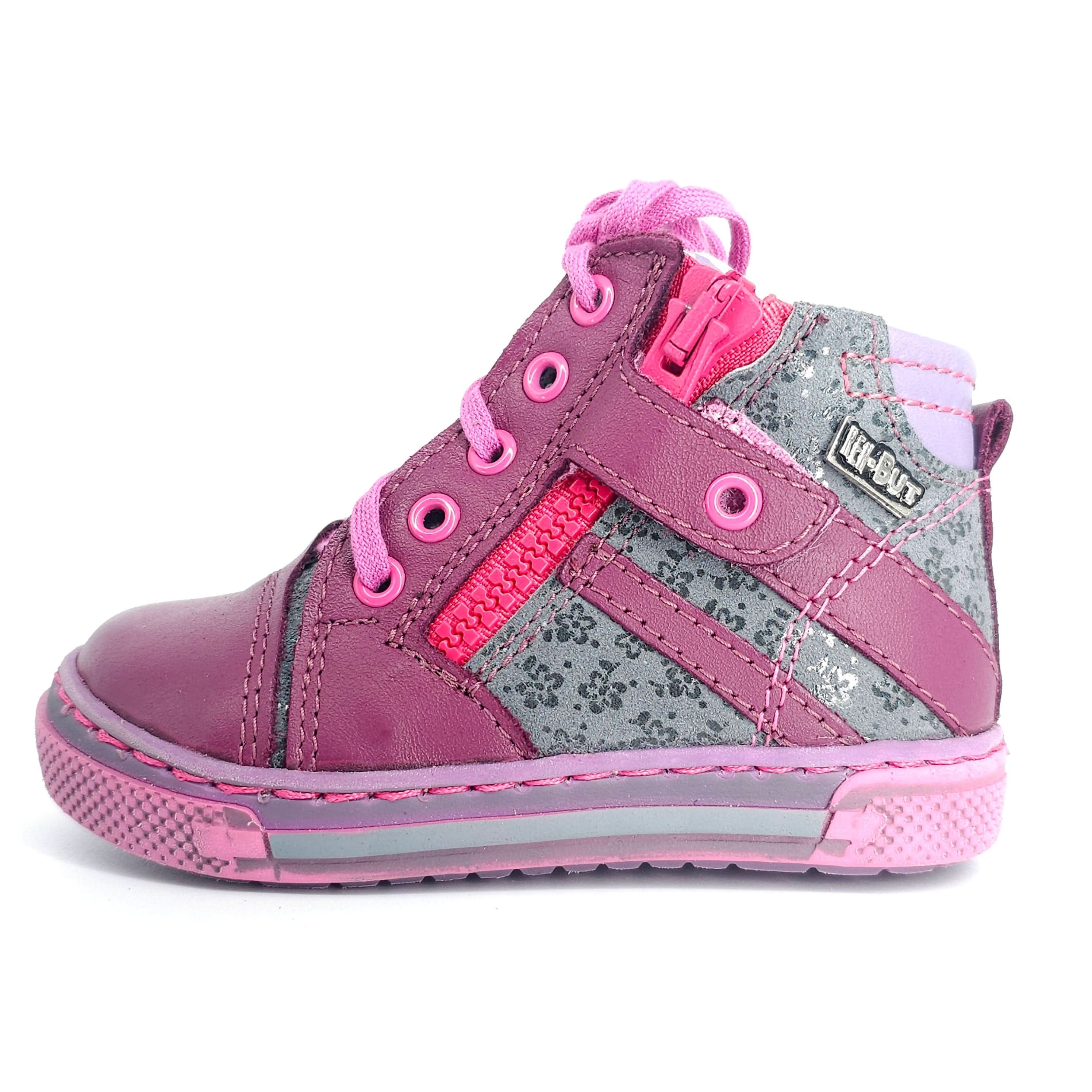 Girls High Zip Shoe In Purple - Cover Baby LLC