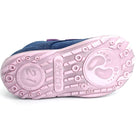 Girls Double Velcro Shoe In Navy and Purple - Cover Baby LLC