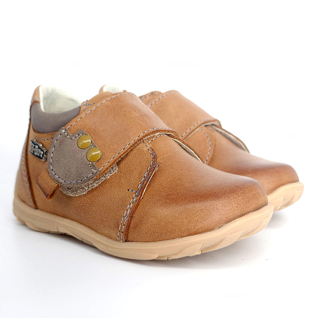 Boys Velcro Shoe In Brown - Cover Baby LLC
