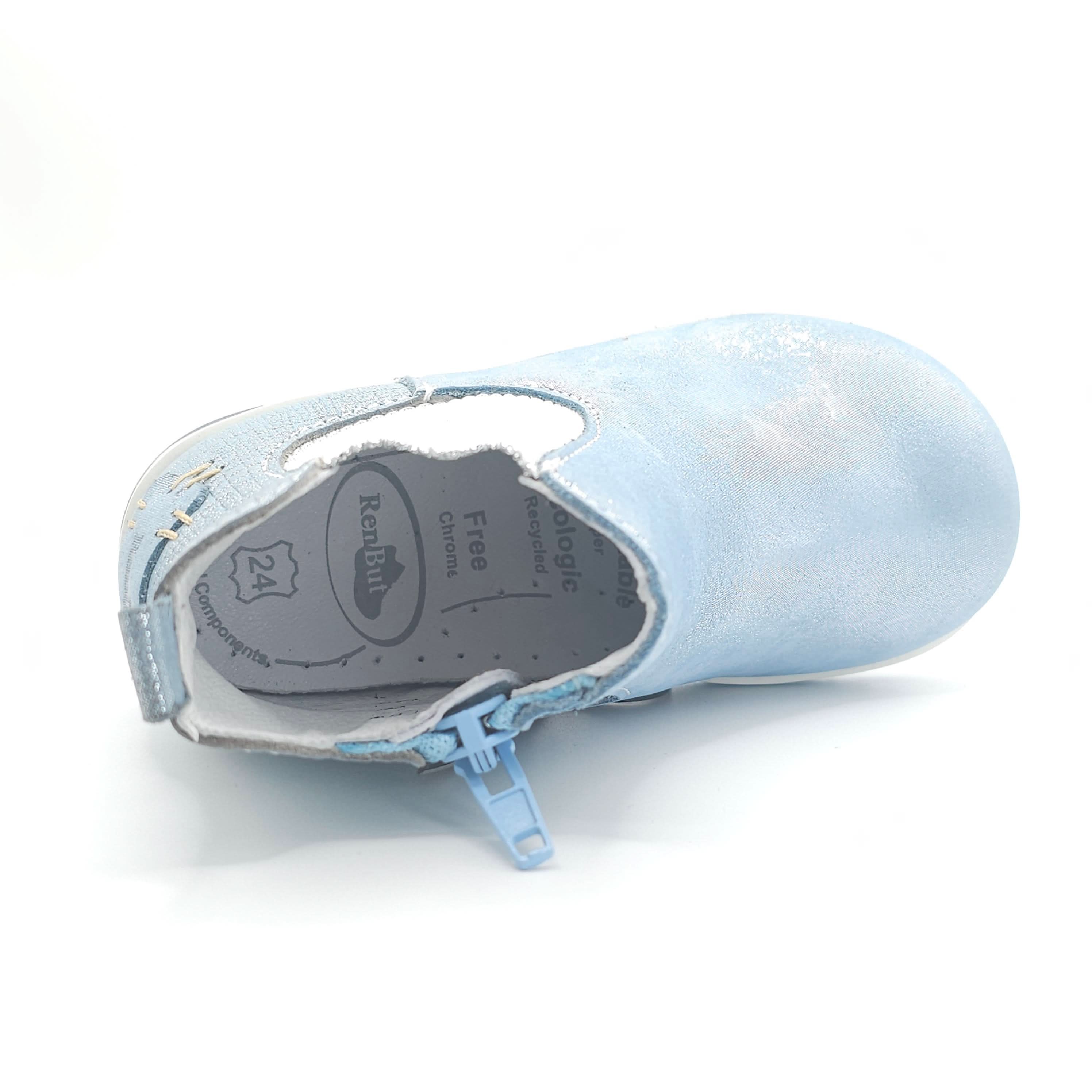 Girls Blue Pearl Chelsea Bootie - Cover Baby LLC