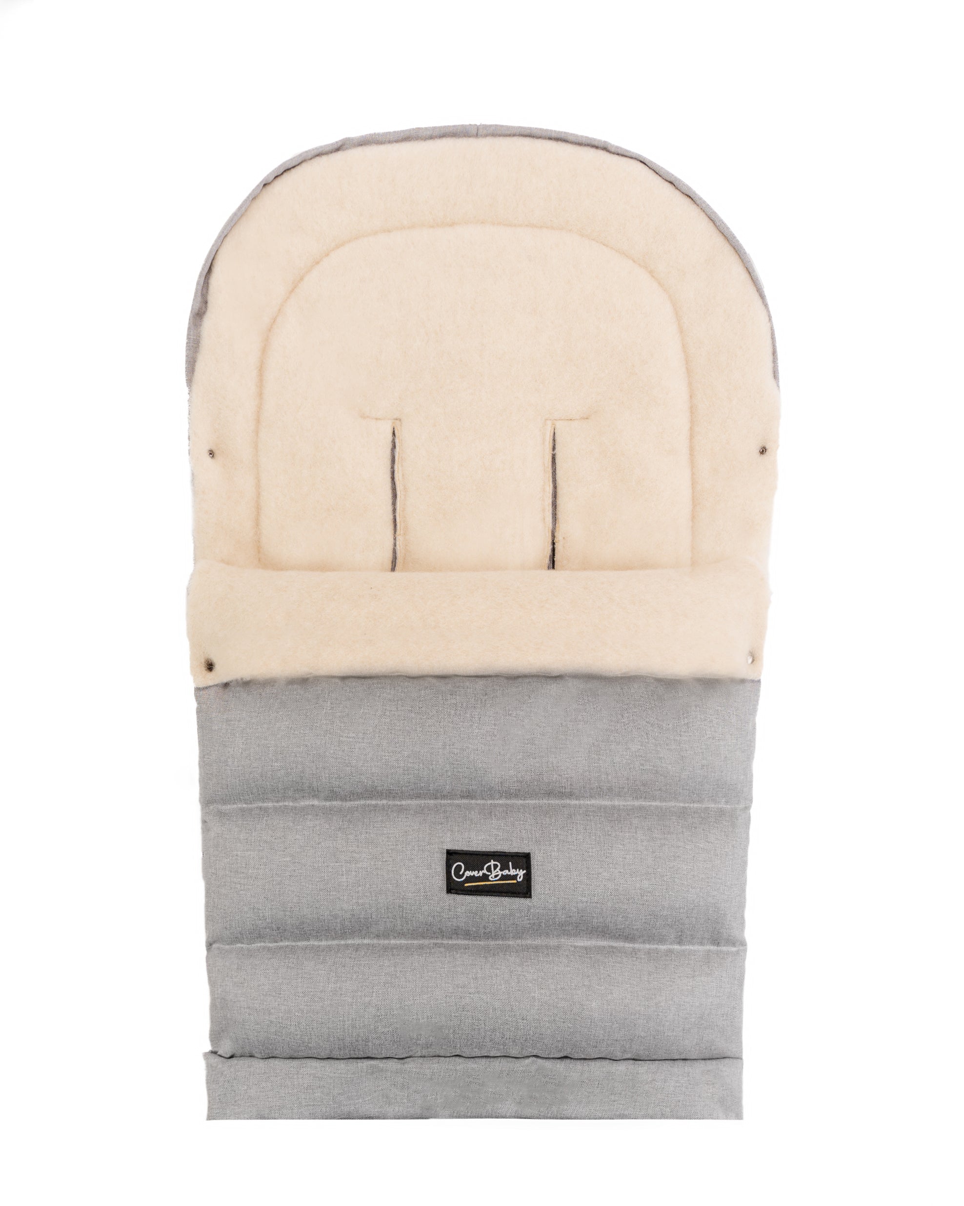 Gray Arctic Organic Wool Adjustable Footmuff - Cover Baby LLC