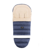 Navy Arctic Organic Wool Adjustable Footmuff - Cover Baby LLC