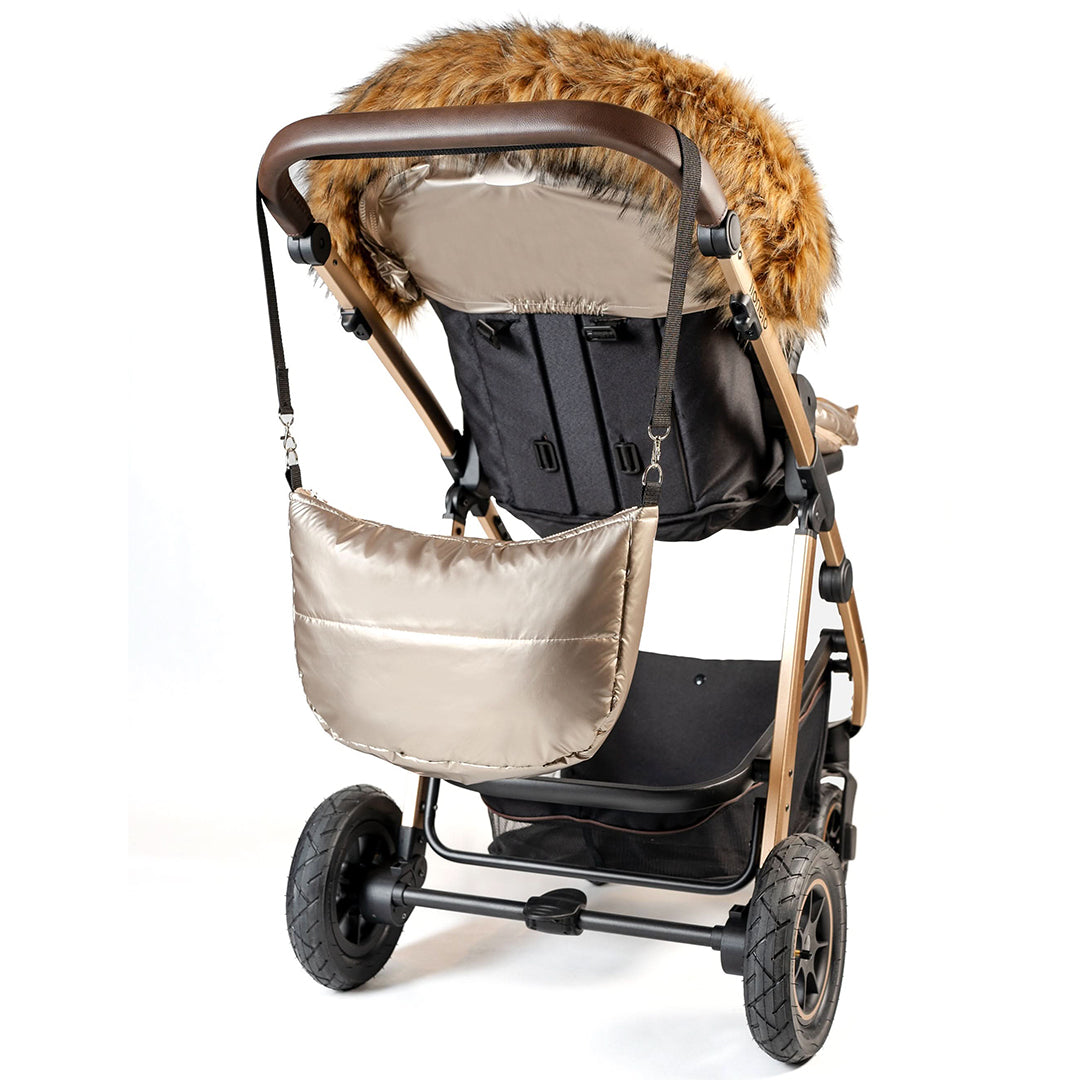 Pastel Gold Organic Premium Wool Adjustable Footmuff - Cover Baby LLC