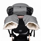 Gray Scandinavian Organic Wool Handmuff Gloves - Cover Baby LLC