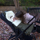 Olive Organic Wool Adjustable Footmuff - Cover Baby LLC
