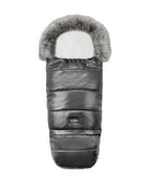 Pastel Black Organic Premium Gray Wool Adjustable Footmuff - Cover Baby LLC