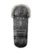 Pastel Black Organic Premium Gray Wool Adjustable Footmuff - Cover Baby LLC