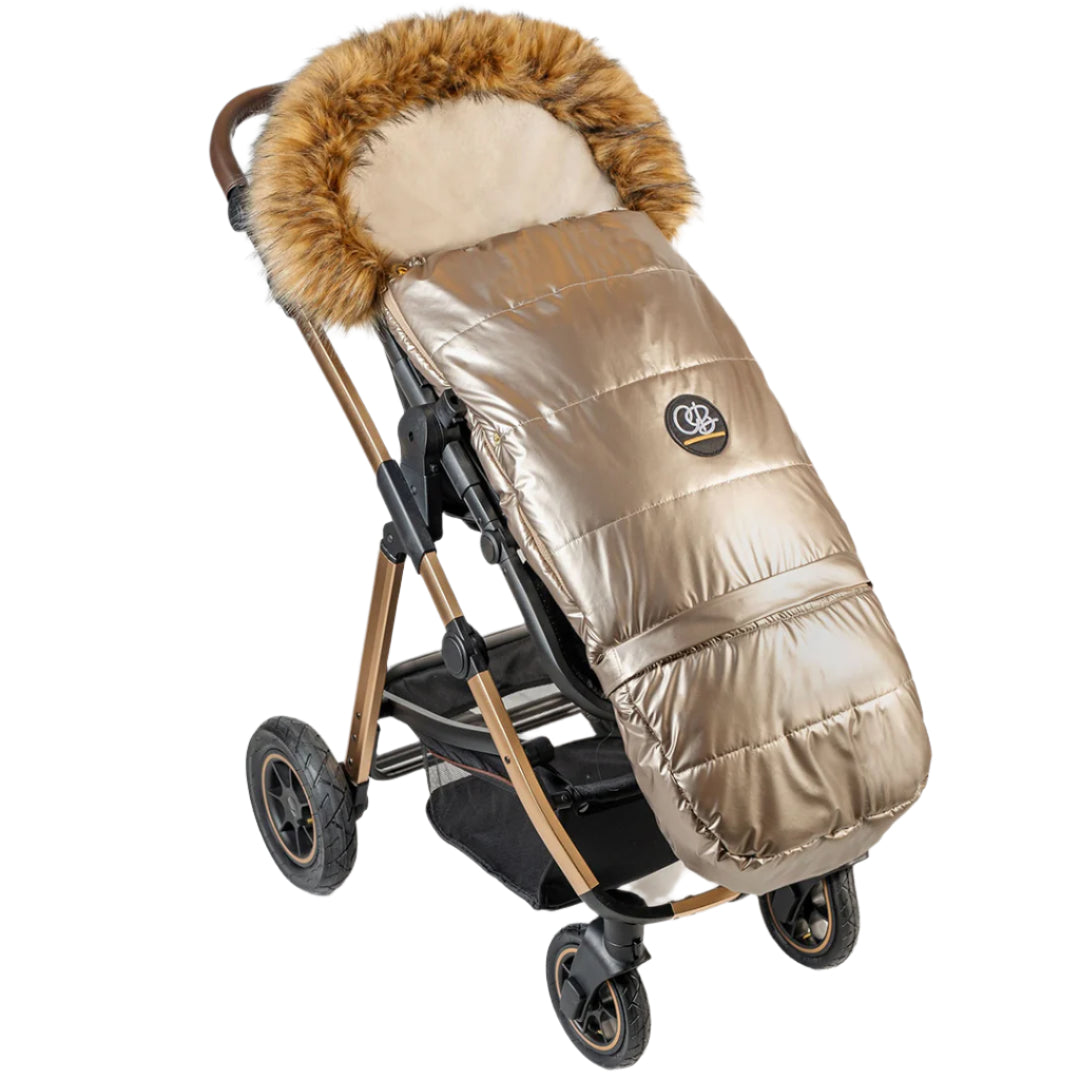 Pastel Gold Organic Premium Wool Adjustable Footmuff - Cover Baby LLC