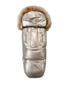 Pastel Gold Organic Premium Beige Wool Adjustable Footmuff - Cover Baby LLC