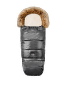 Pastel Black Organic Premium Beige Wool Adjustable Footmuff - Cover Baby LLC