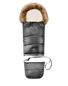 Pastel Black Organic Premium Beige Wool Adjustable Footmuff - Cover Baby LLC